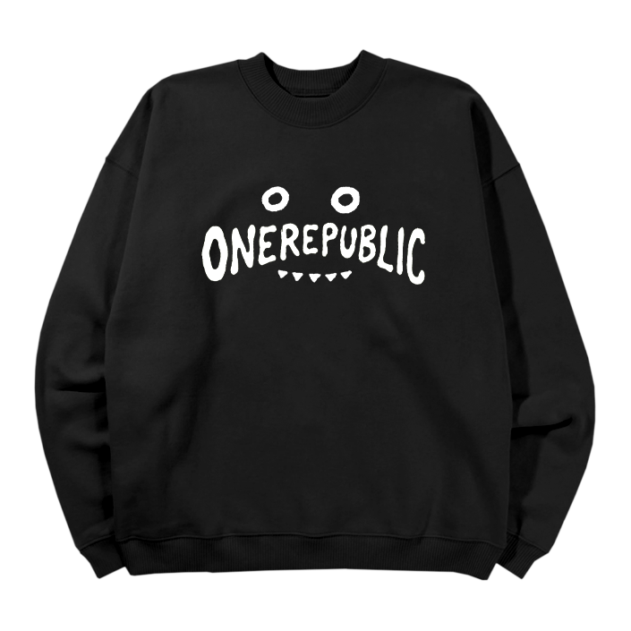 Hollywood Bowl Cartoon Band Crewneck, black, front