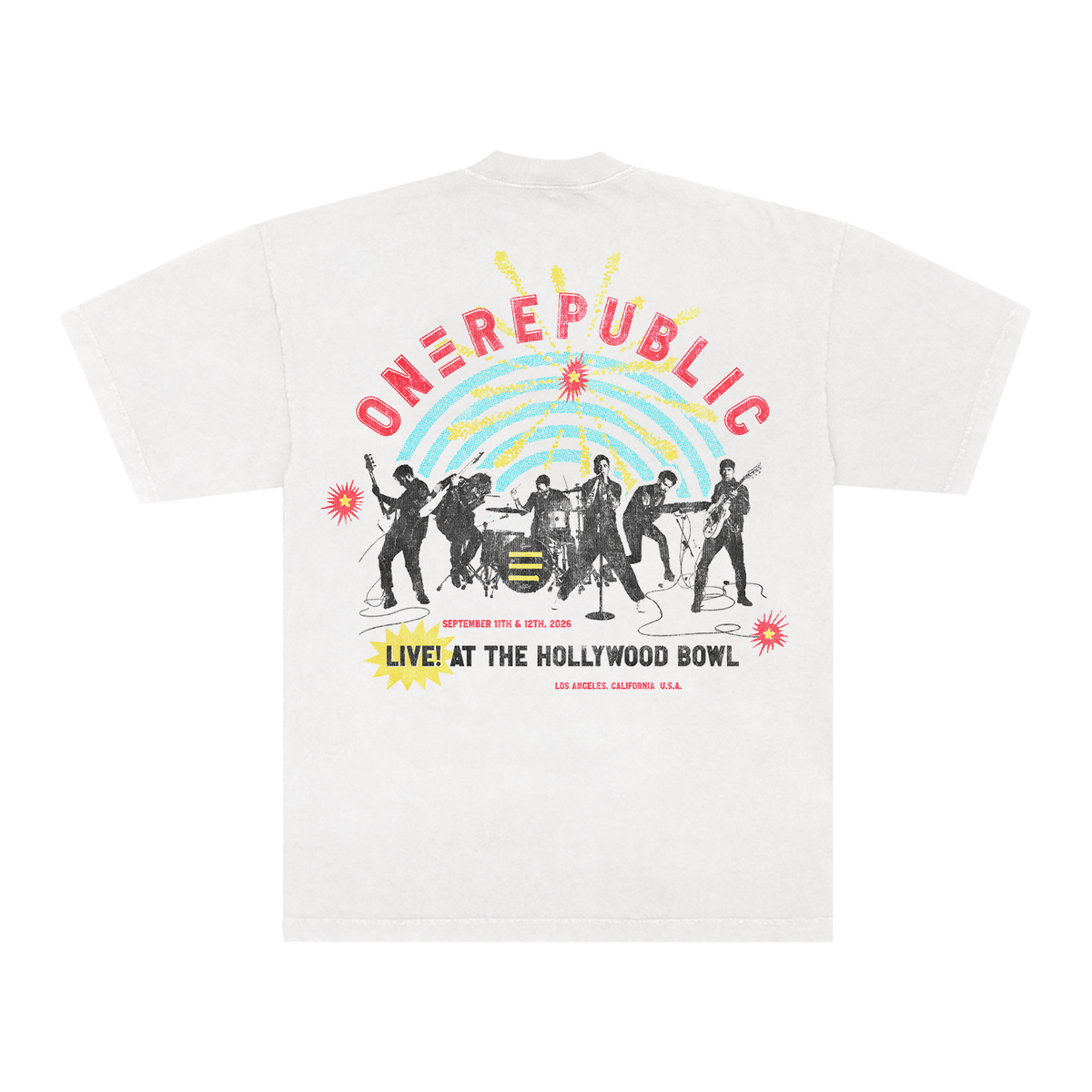Hollywood Bowl Live! T-Shirt, white, back