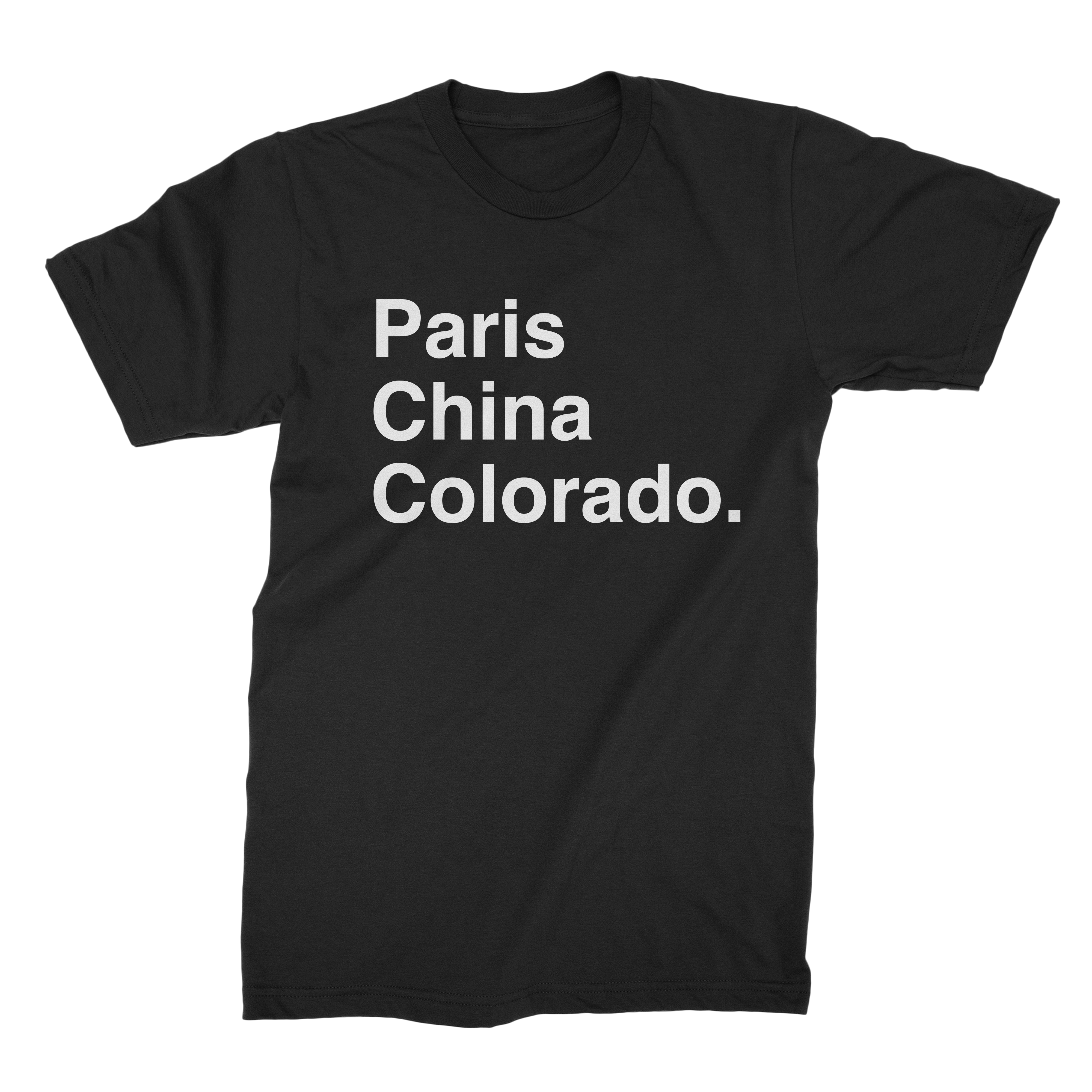 Paris, China, Colorado Tee