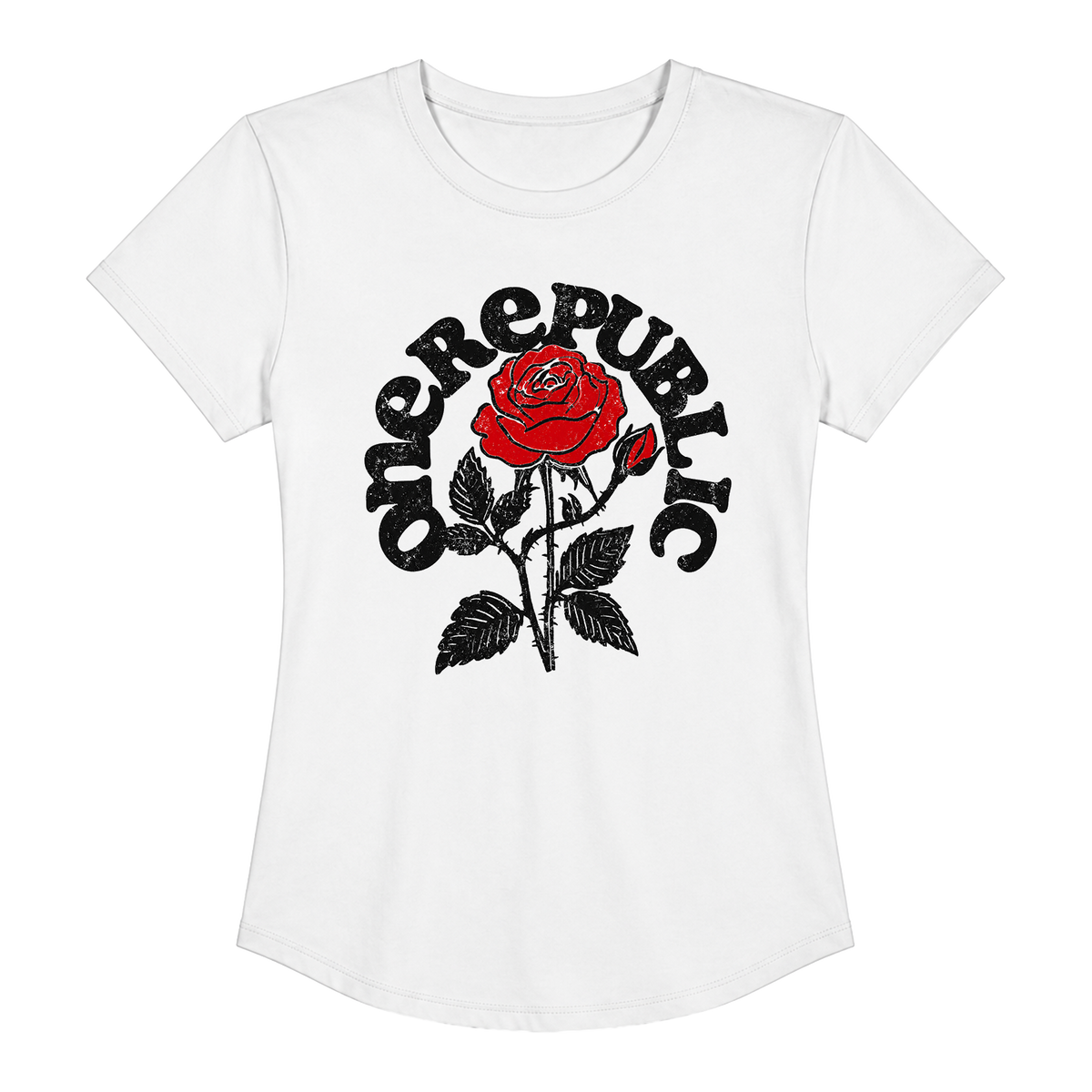 OneRepublic White Rose Women's Tee, front