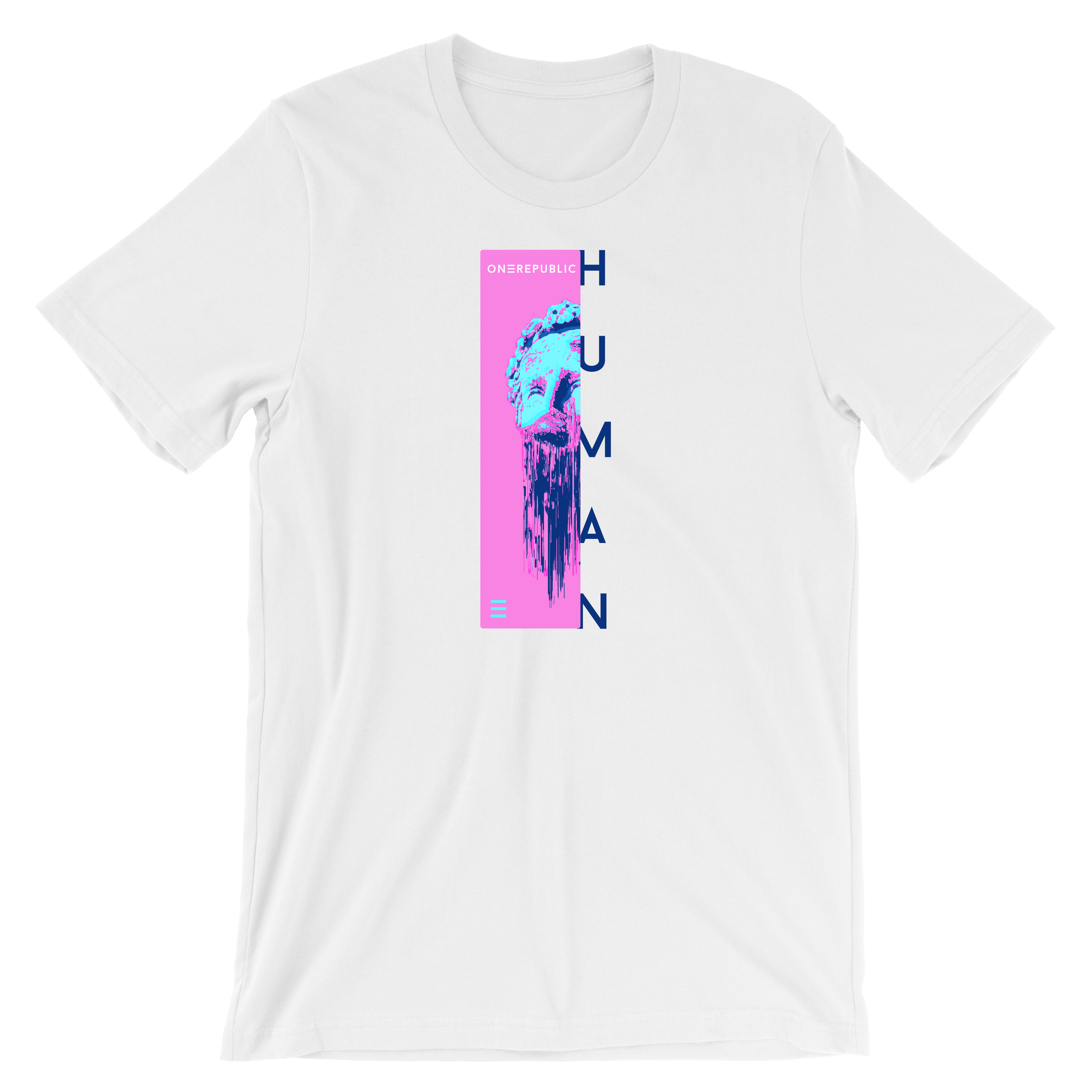 White HUMAN Statue Tee